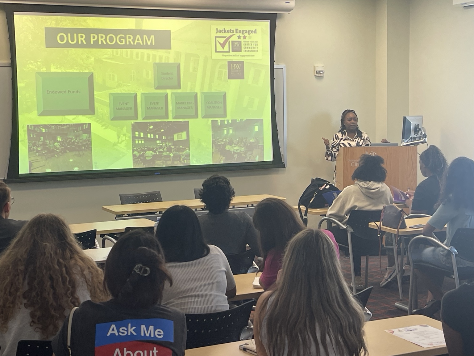 Marsita facilitating a workshop